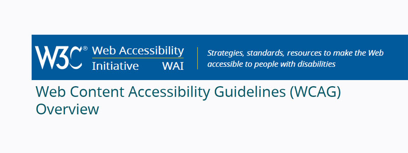 Web Content Accessibility Guidelines